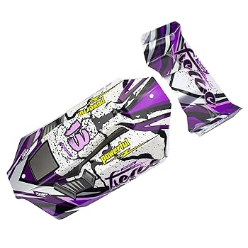 美品 バギー風 ラジコンカー ドライバー人形　付き RadioShack 当時物 Amazon | ハイテック WLtoys ボディセット(パープル)(Explorer